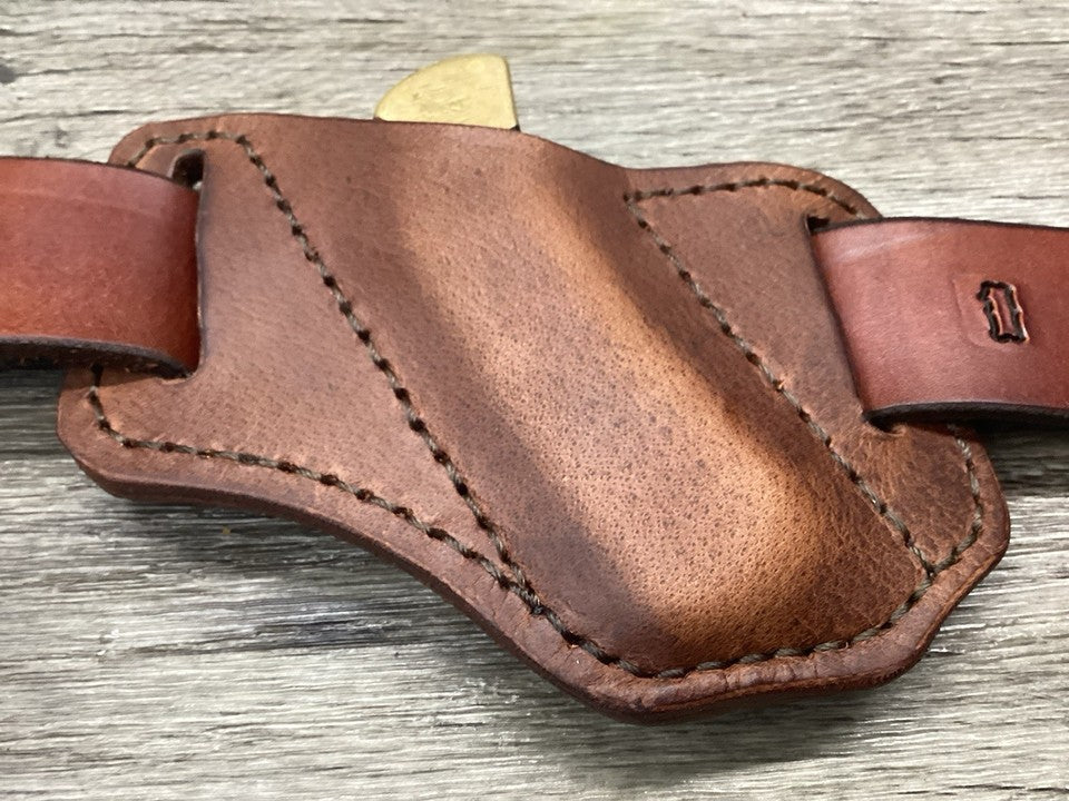 Buffalo Leather Folding Knife Sheath Buck 112 Size(Sheath Only) (Copy)