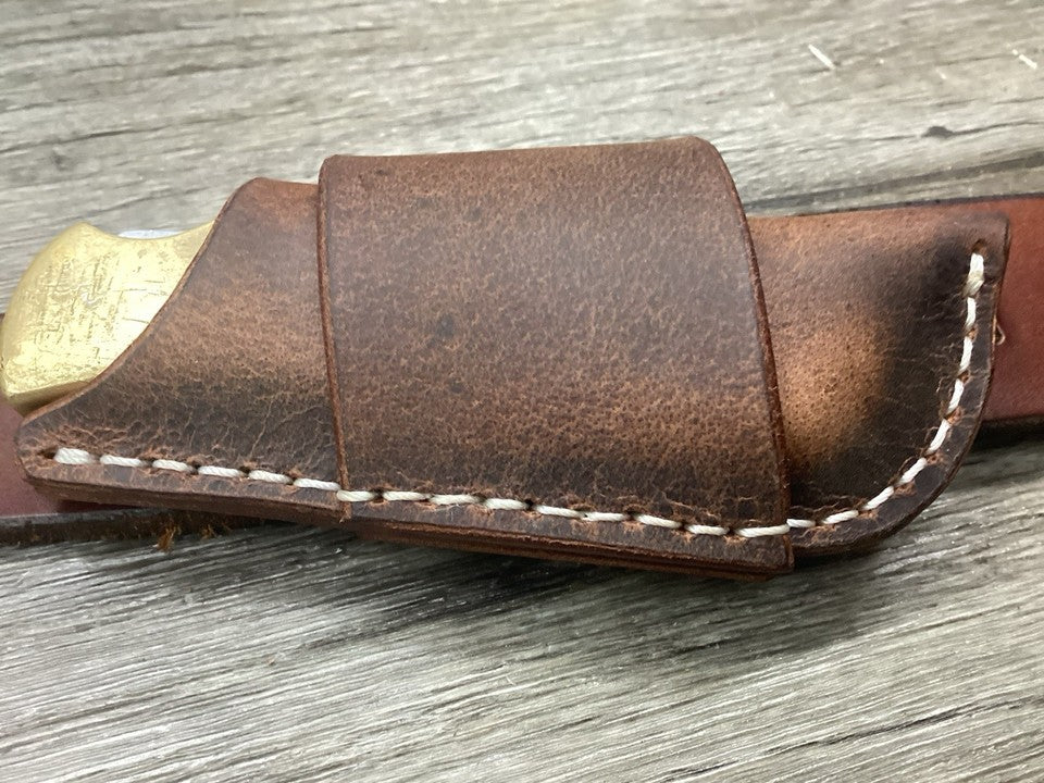 Buffalo Leather Folding Knife Sheath Buck 112 Size(Sheath Only)