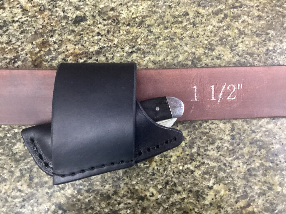 Personalized Folding Knife Sheath Horizontal