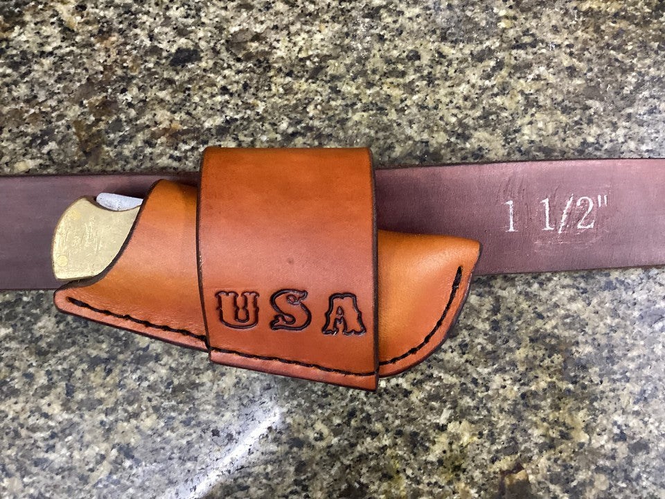 Personalized Folding Knife Sheath Horizontal
