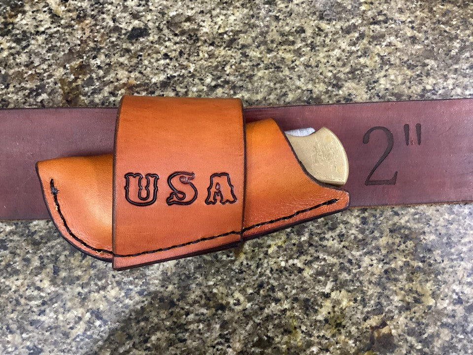 Personalized Folding Knife Sheath Horizontal