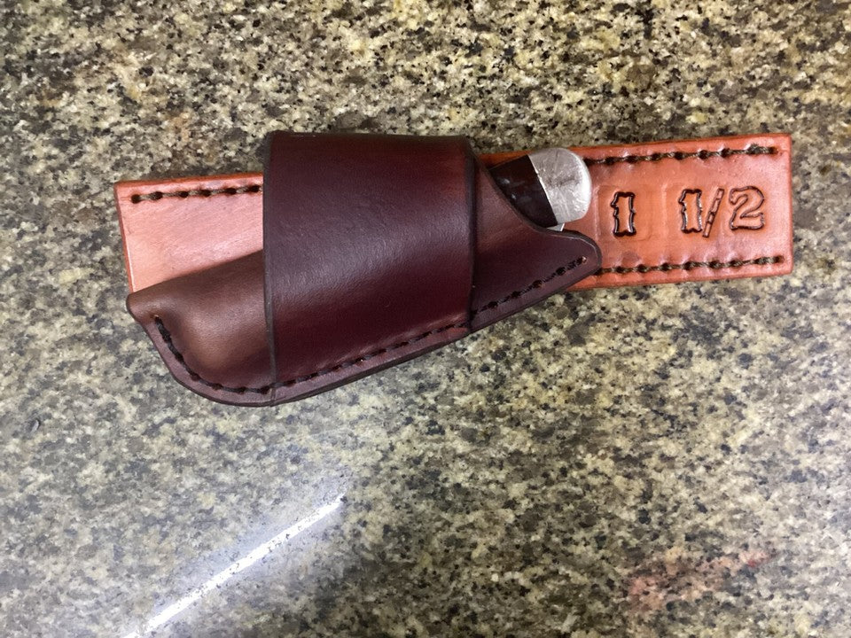 Personalized Folding Knife Sheath Horizontal