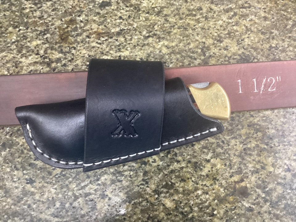 Personalized Folding Knife Sheath Horizontal