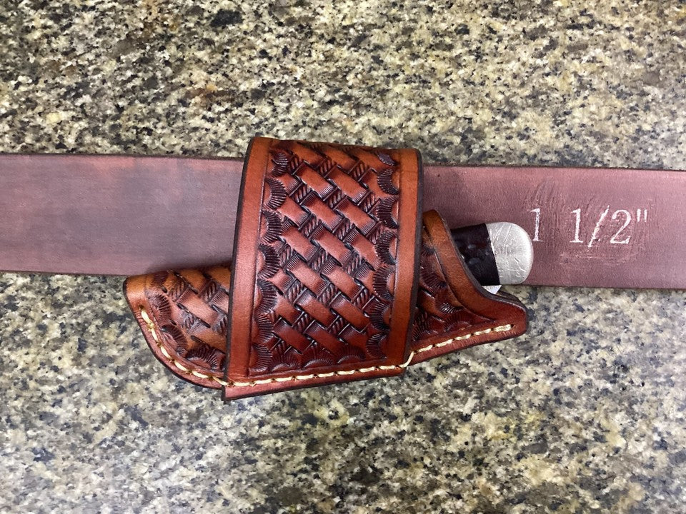 Personalized Folding Knife Sheath Horizontal