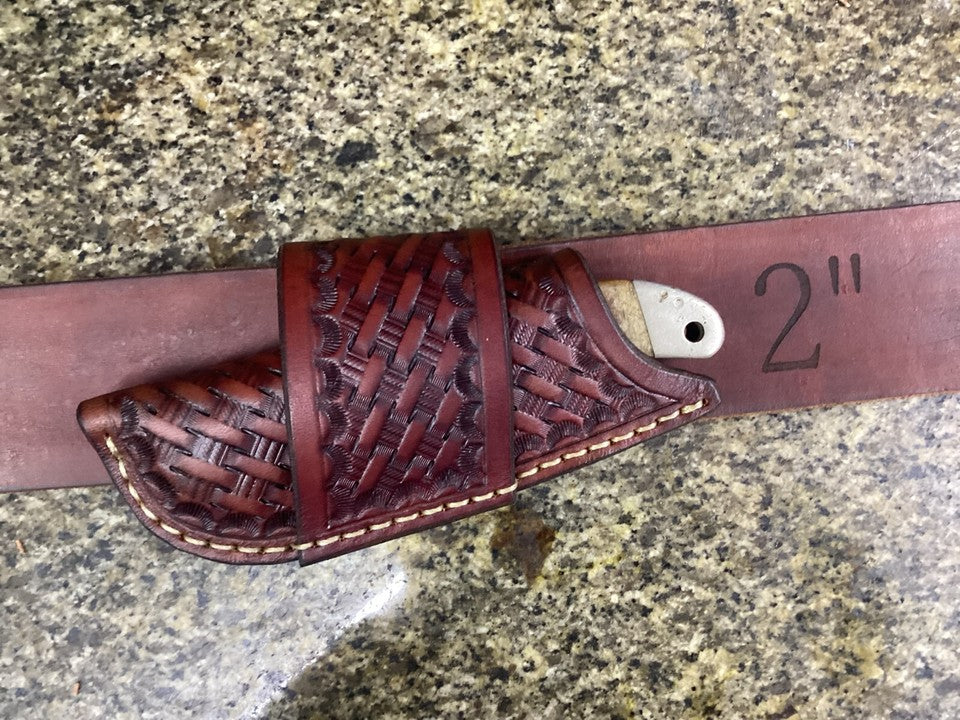Personalized Folding Knife Sheath Horizontal