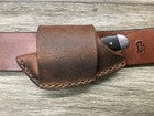 Buffalo Leather Folding Knife Sheath Mini Trapper Size(Sheath Only)