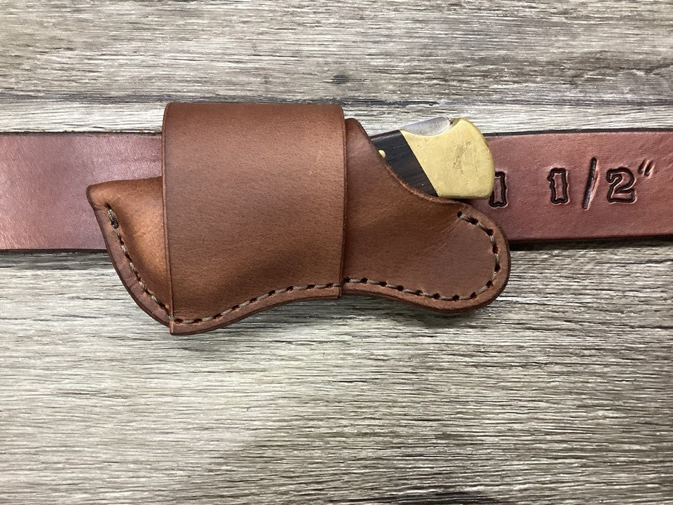 Buffalo Leather Folding Knife Sheath Buck 112 Size(Sheath Only)