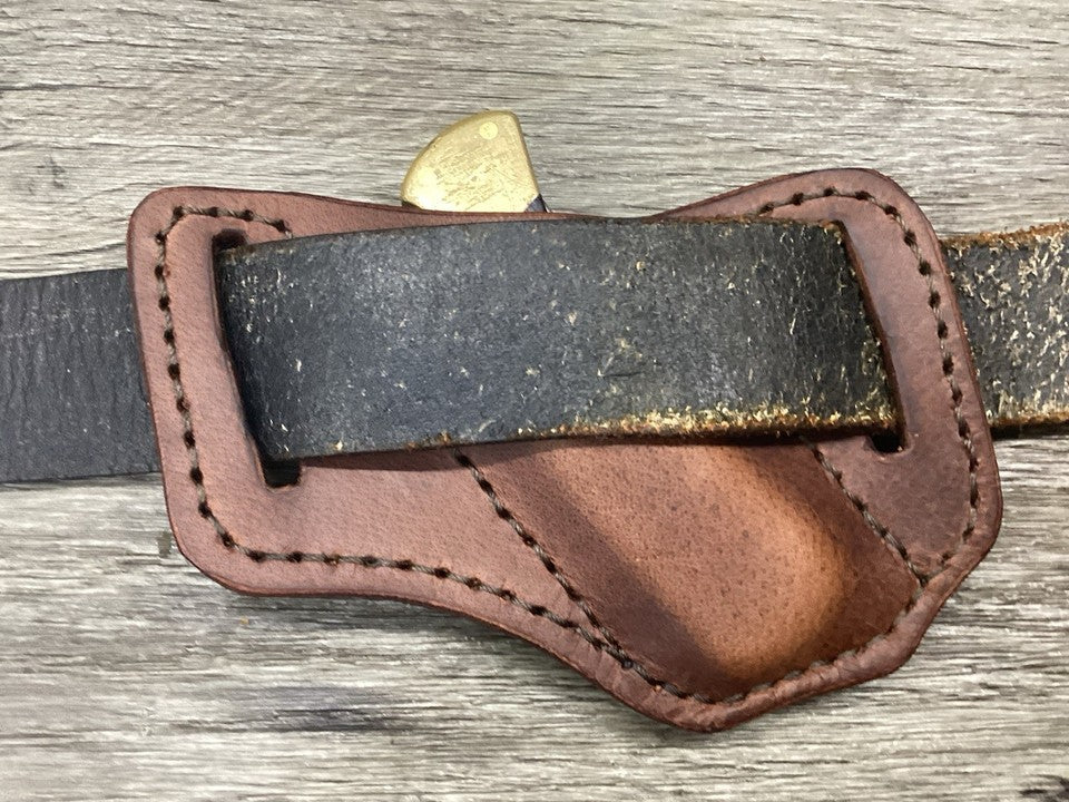Buffalo Leather Folding Knife Sheath Buck 112 Size(Sheath Only) (Copy)