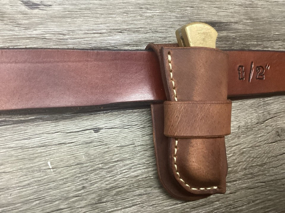 Buffalo Leather Folding Knife Sheath Buck 112 Size