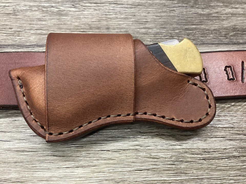 Buffalo Leather Folding Knife Sheath Buck 112 Size(Sheath Only)