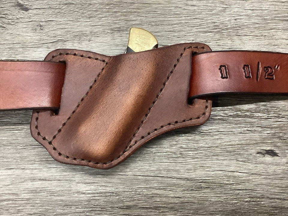 Buffalo Leather Folding Knife Sheath Buck 112 Size(Sheath Only) (Copy)