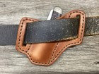 Bridle Leather Folding Pocket Knife Sheath Trapper(Sheath Only)