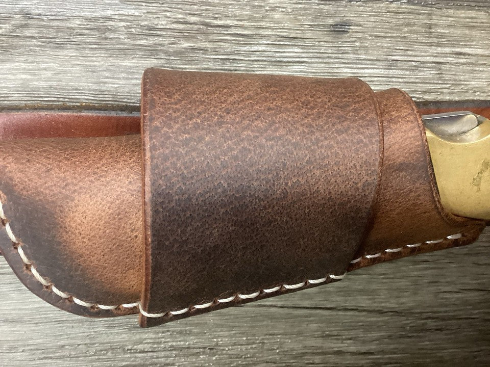 Buffalo Leather Folding Knife Sheath Buck 112 Size(Sheath Only)