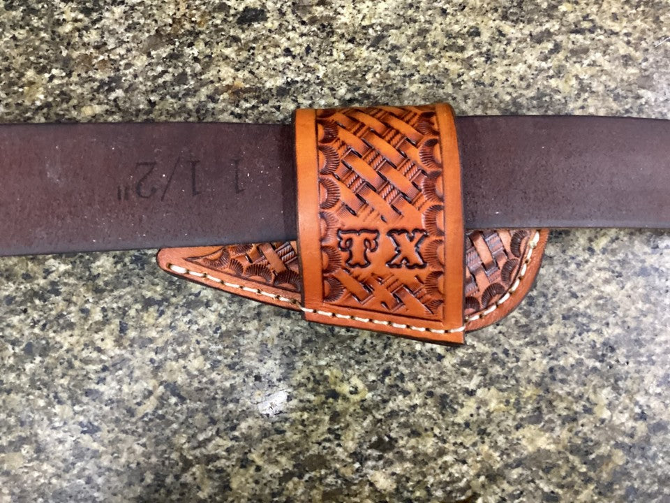 Personalized Folding Knife Sheath Horizontal