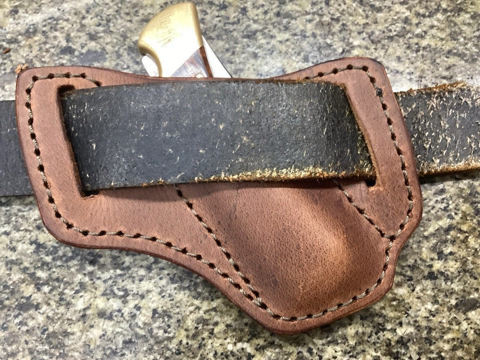 Buffalo Leather Folding Knife Sheath Buck 110 Size(Sheath Only)