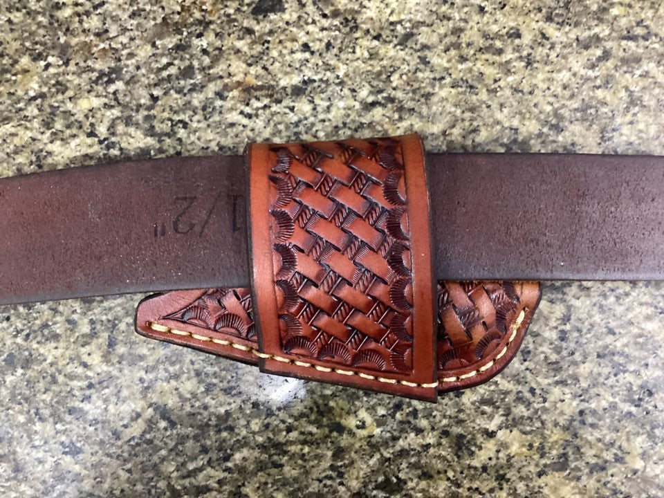 Personalized Folding Knife Sheath Horizontal