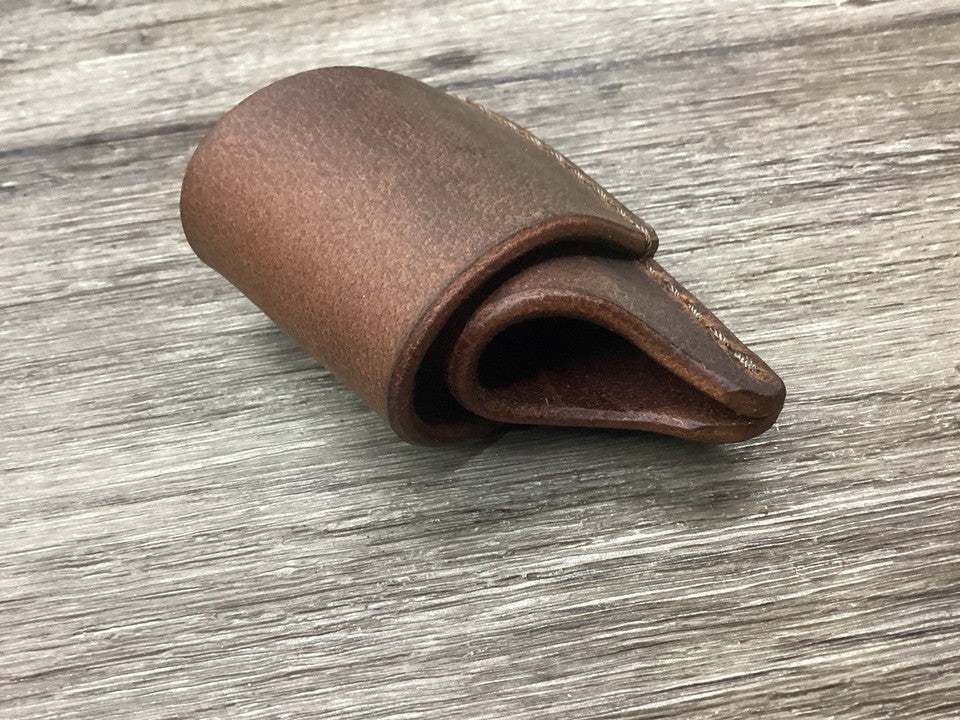 Buffalo Leather Folding Knife Sheath Mini Trapper Size(Sheath Only)