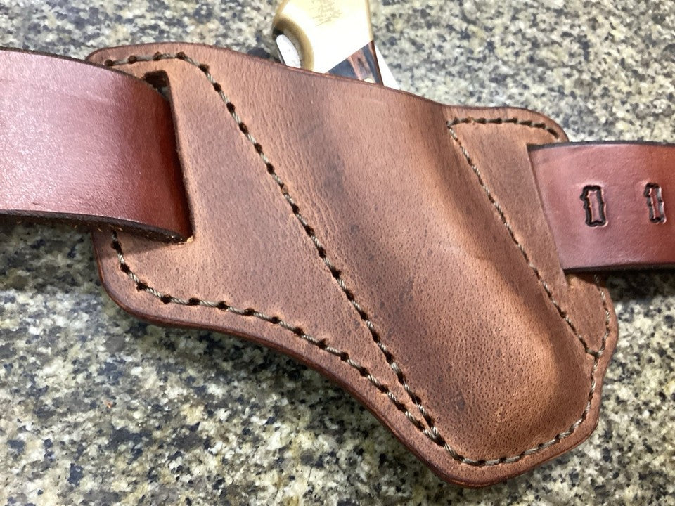 Buffalo Leather Folding Knife Sheath Buck 110 Size(Sheath Only)