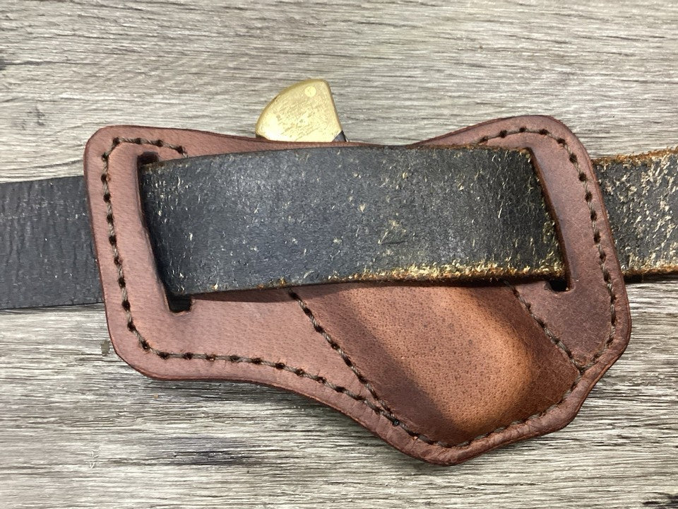 Buffalo Leather Folding Knife Sheath Buck 112 Size(Sheath Only) (Copy)