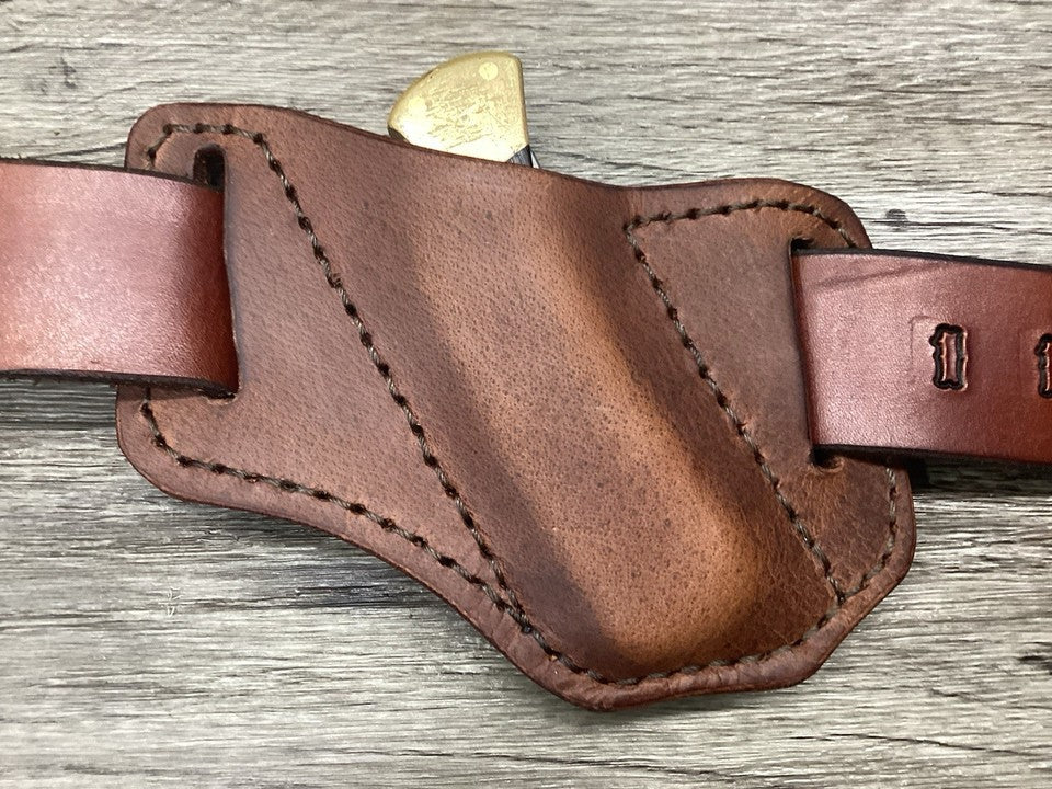 Buffalo Leather Folding Knife Sheath Buck 112 Size(Sheath Only) (Copy)