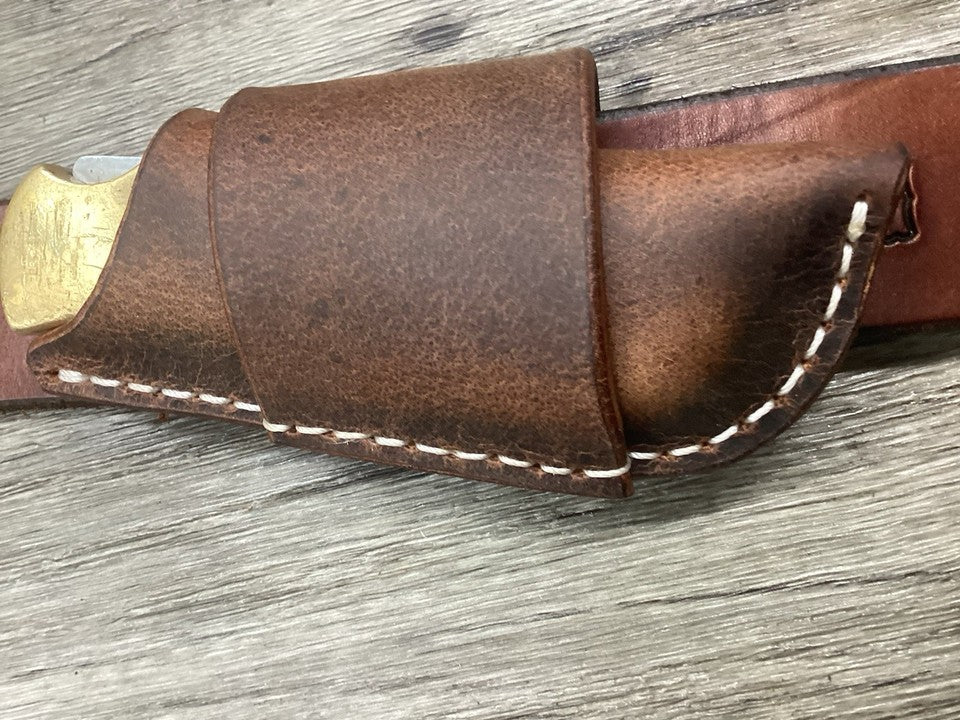 Buffalo Leather Folding Knife Sheath Buck 112 Size(Sheath Only)