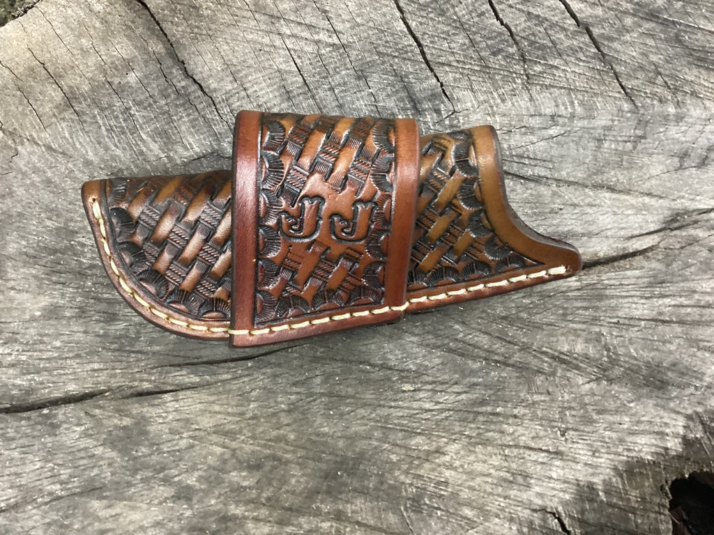 Personalized Folding Knife Sheath Horizontal