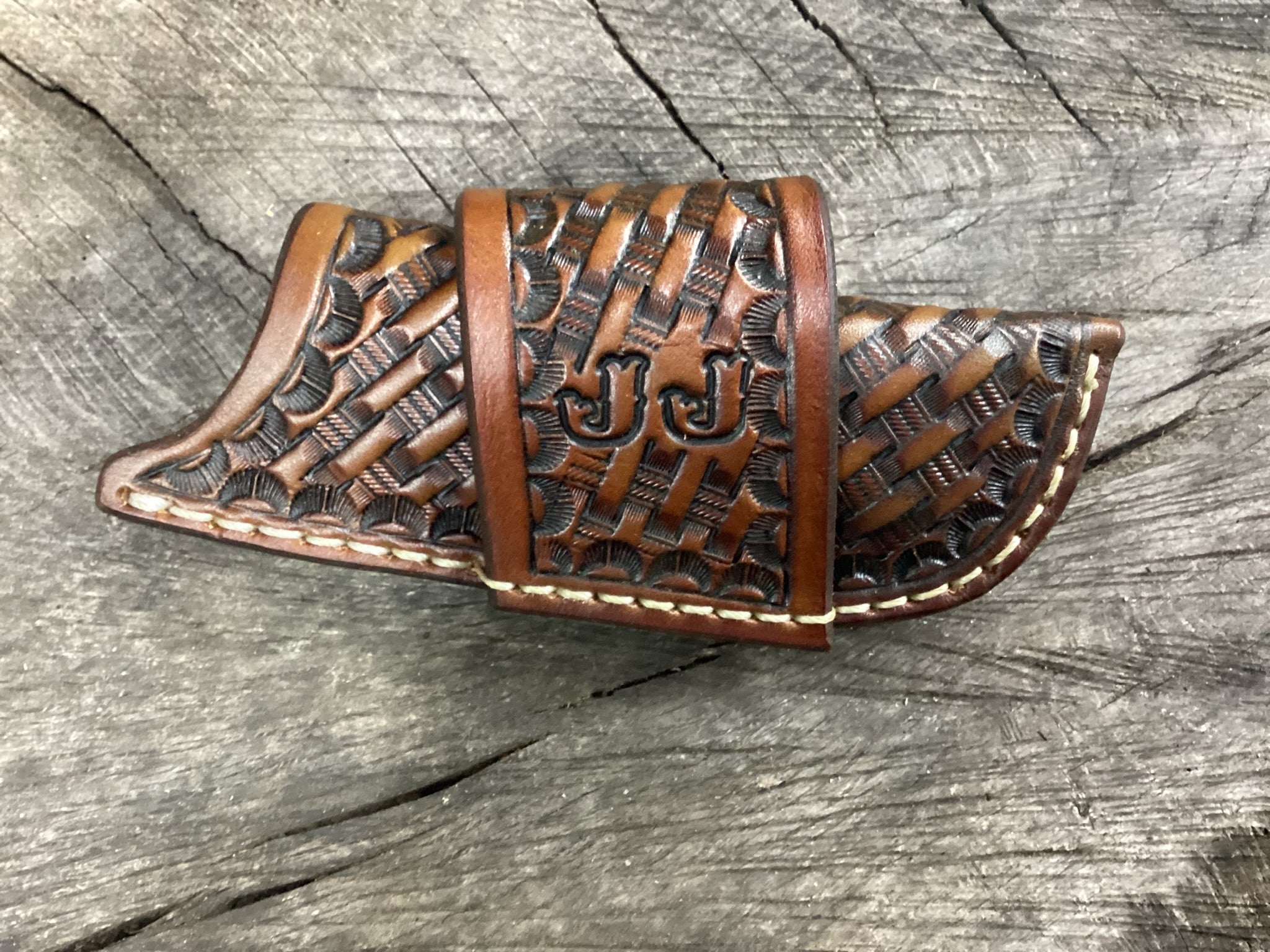 Personalized Folding Knife Sheath Horizontal