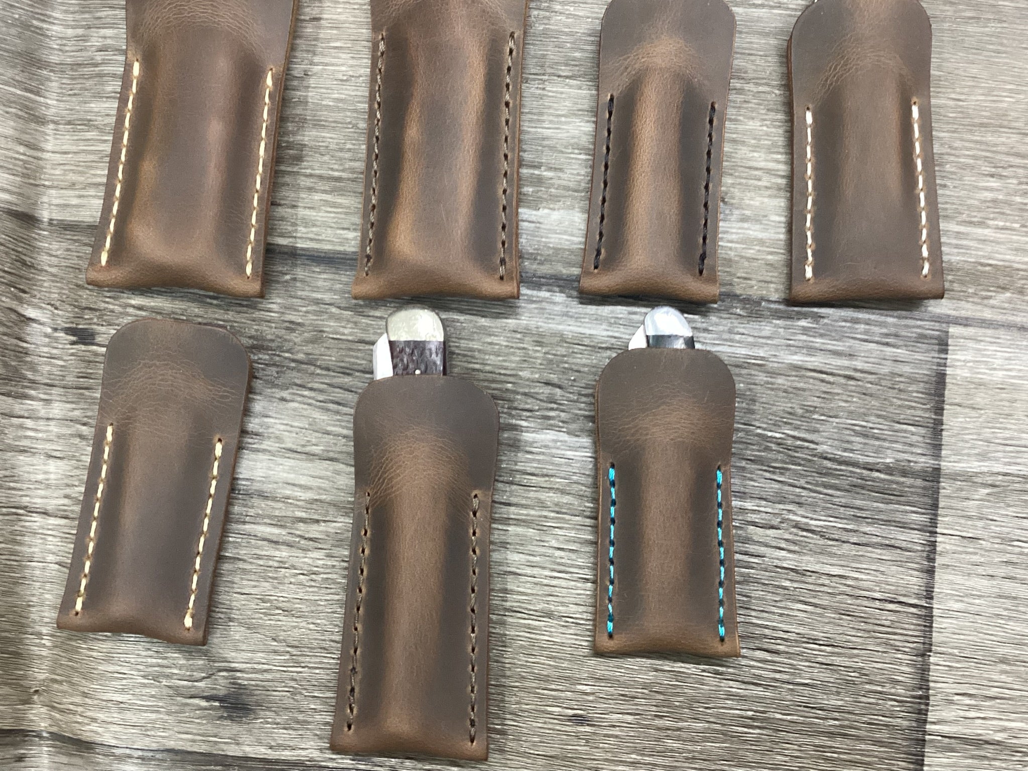 Buffalo Leather Pocket Knife Slip