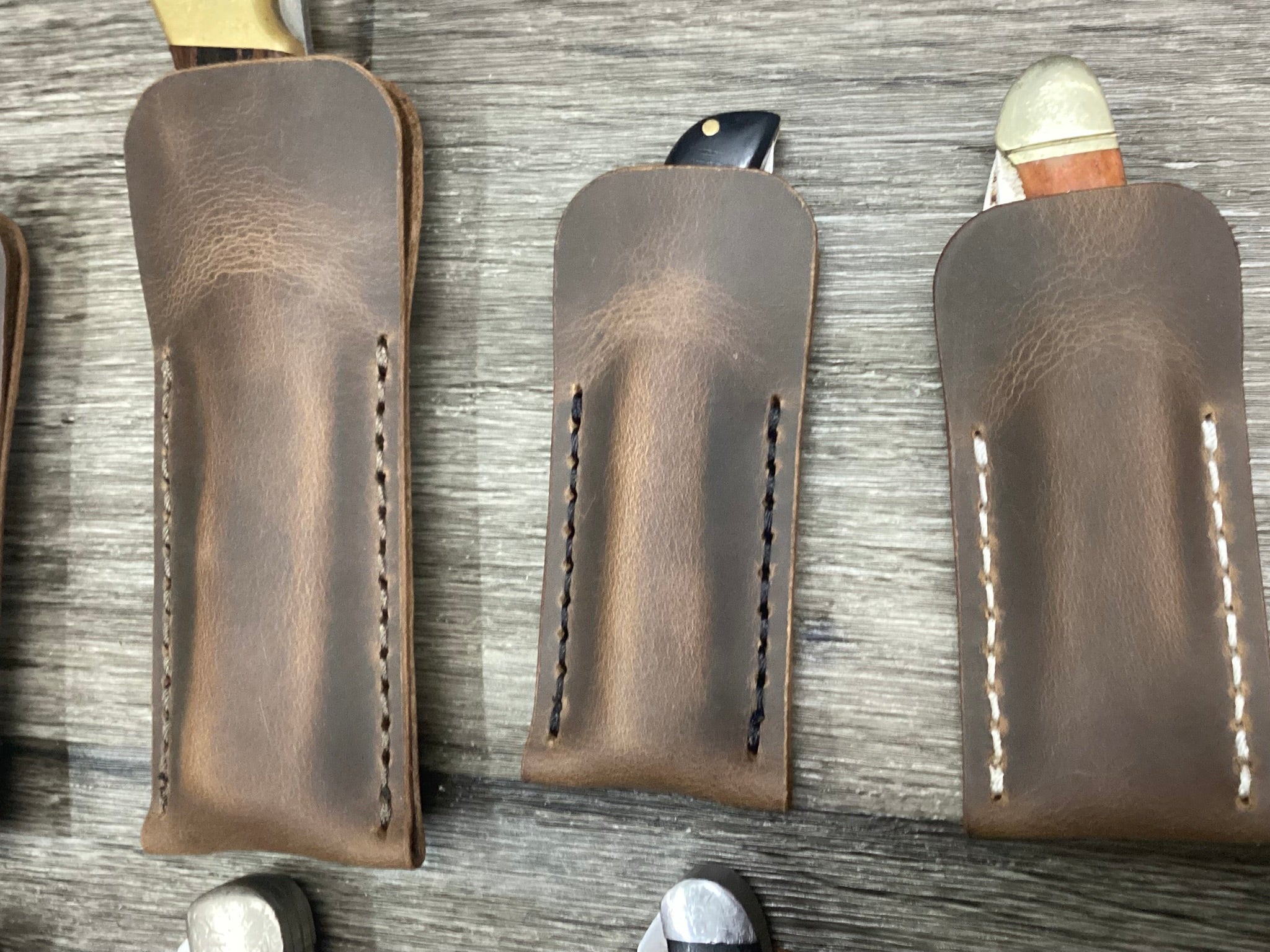 Buffalo Leather Pocket Knife Slip