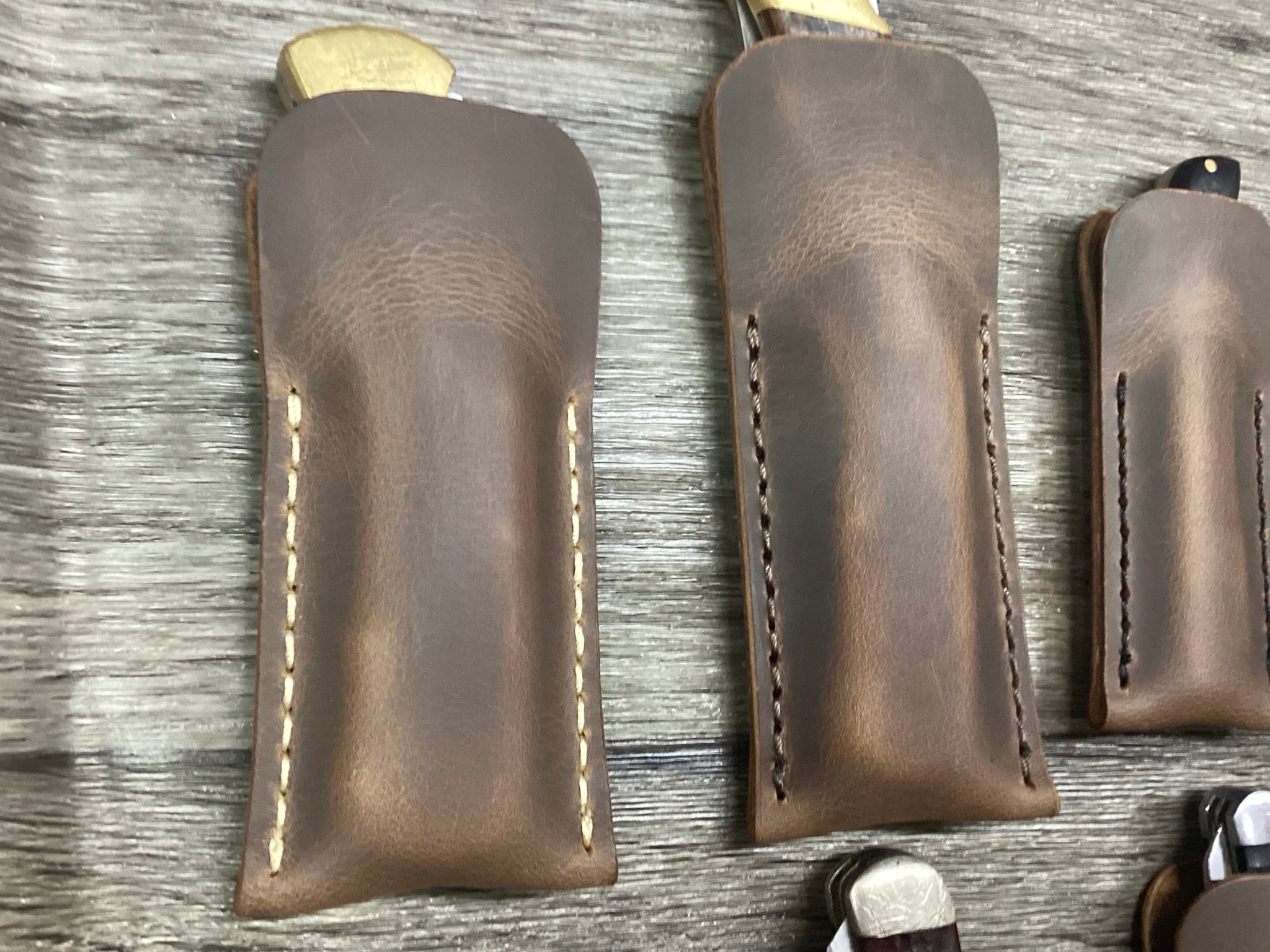 Buffalo Leather Pocket Knife Slip