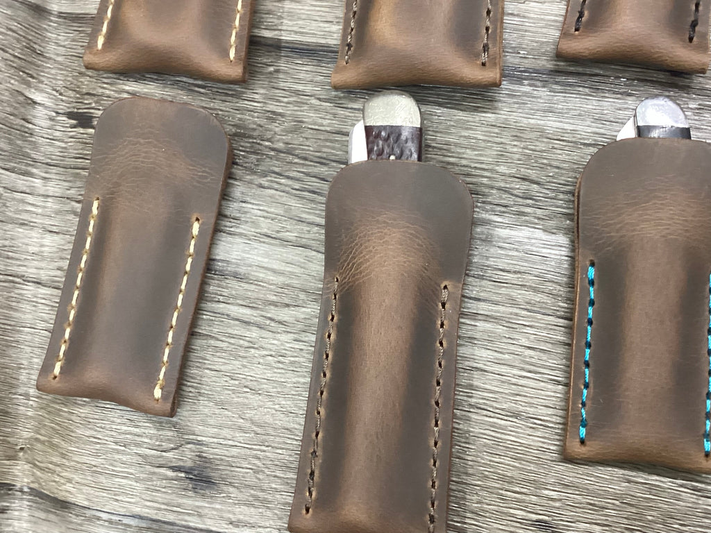 Buffalo Leather Pocket Knife Slip