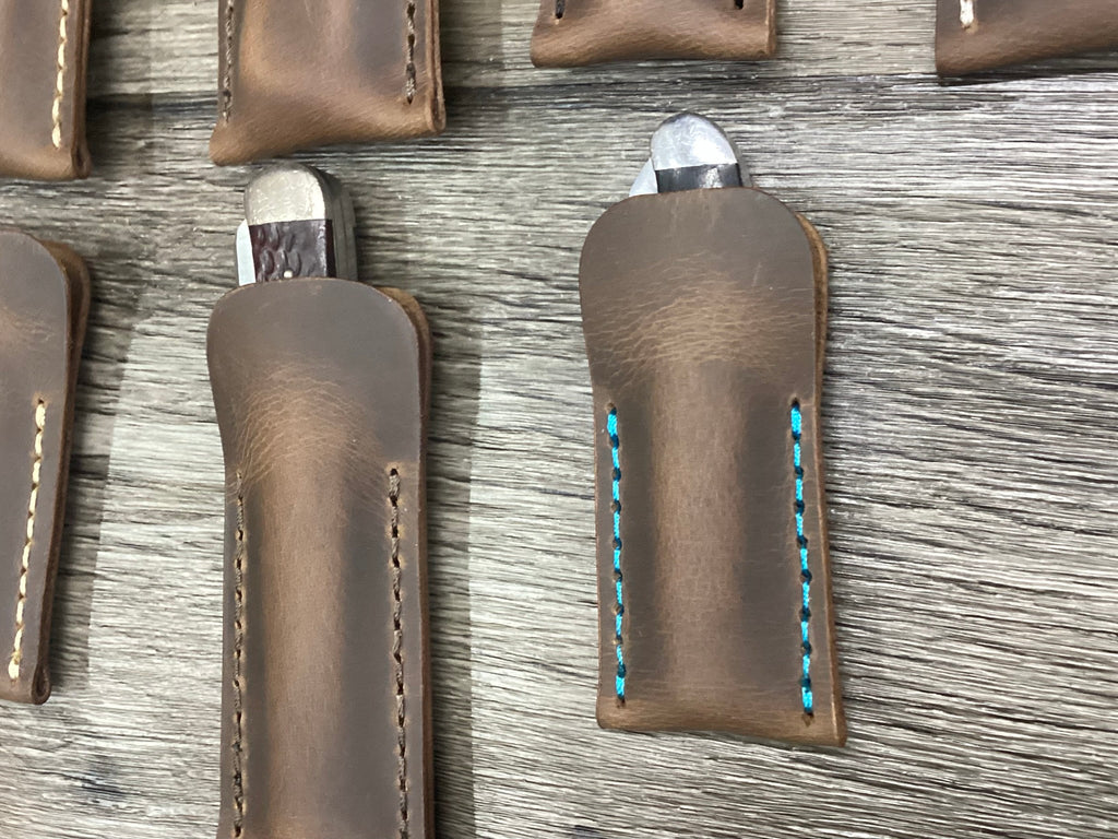 Buffalo Leather Pocket Knife Slip