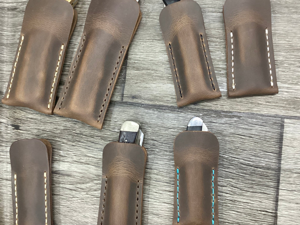 Buffalo Leather Pocket Knife Slip