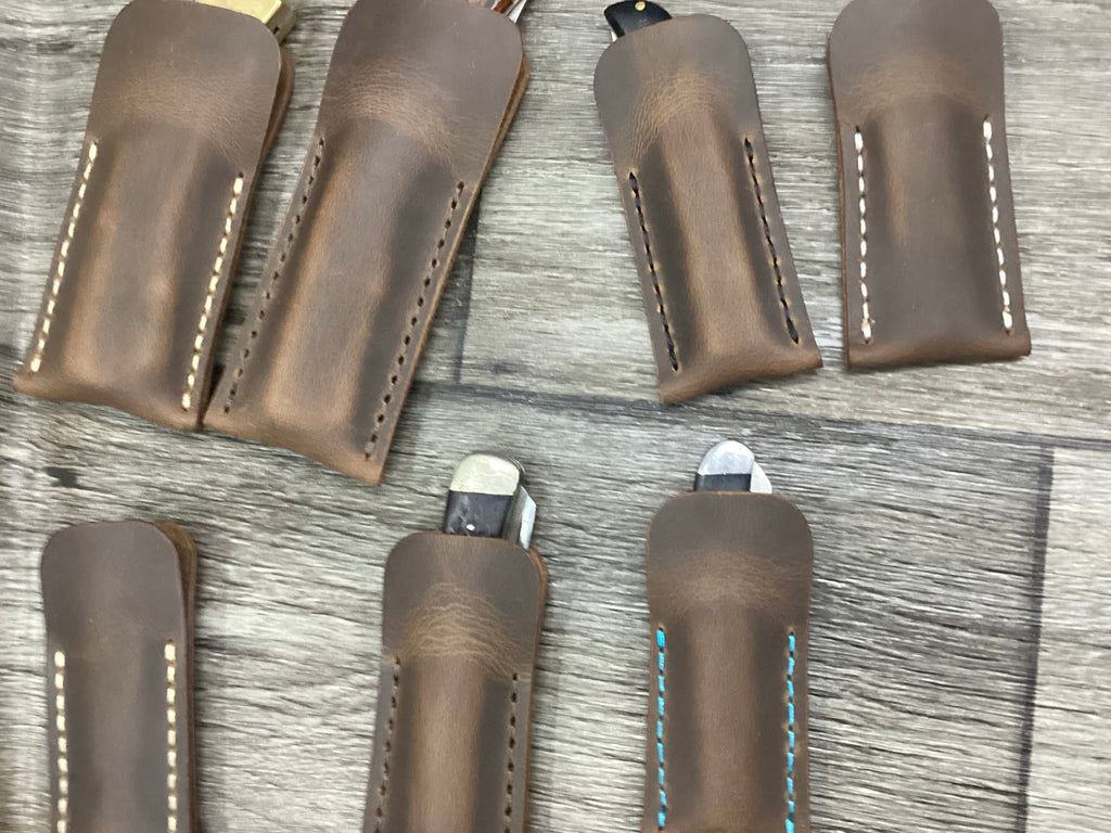 Buffalo Leather Pocket Knife Slip
