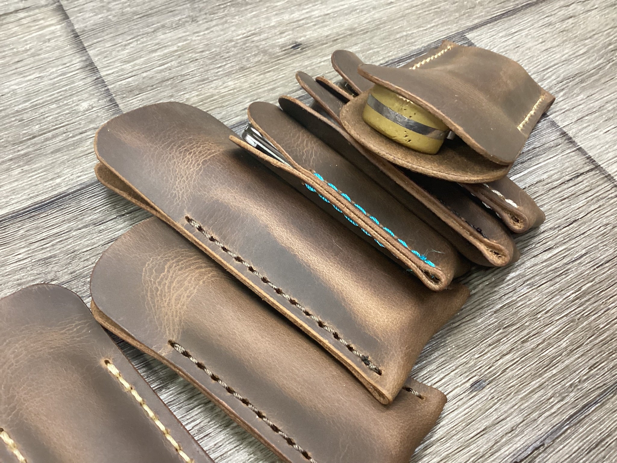 Buffalo Leather Pocket Knife Slip
