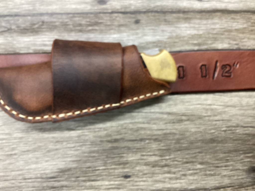 Buffalo Folding Knife Sheath Horizontal
