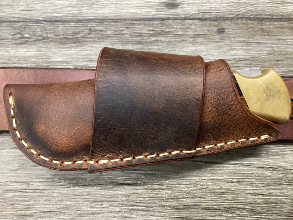 Buffalo Folding Knife Sheath Horizontal