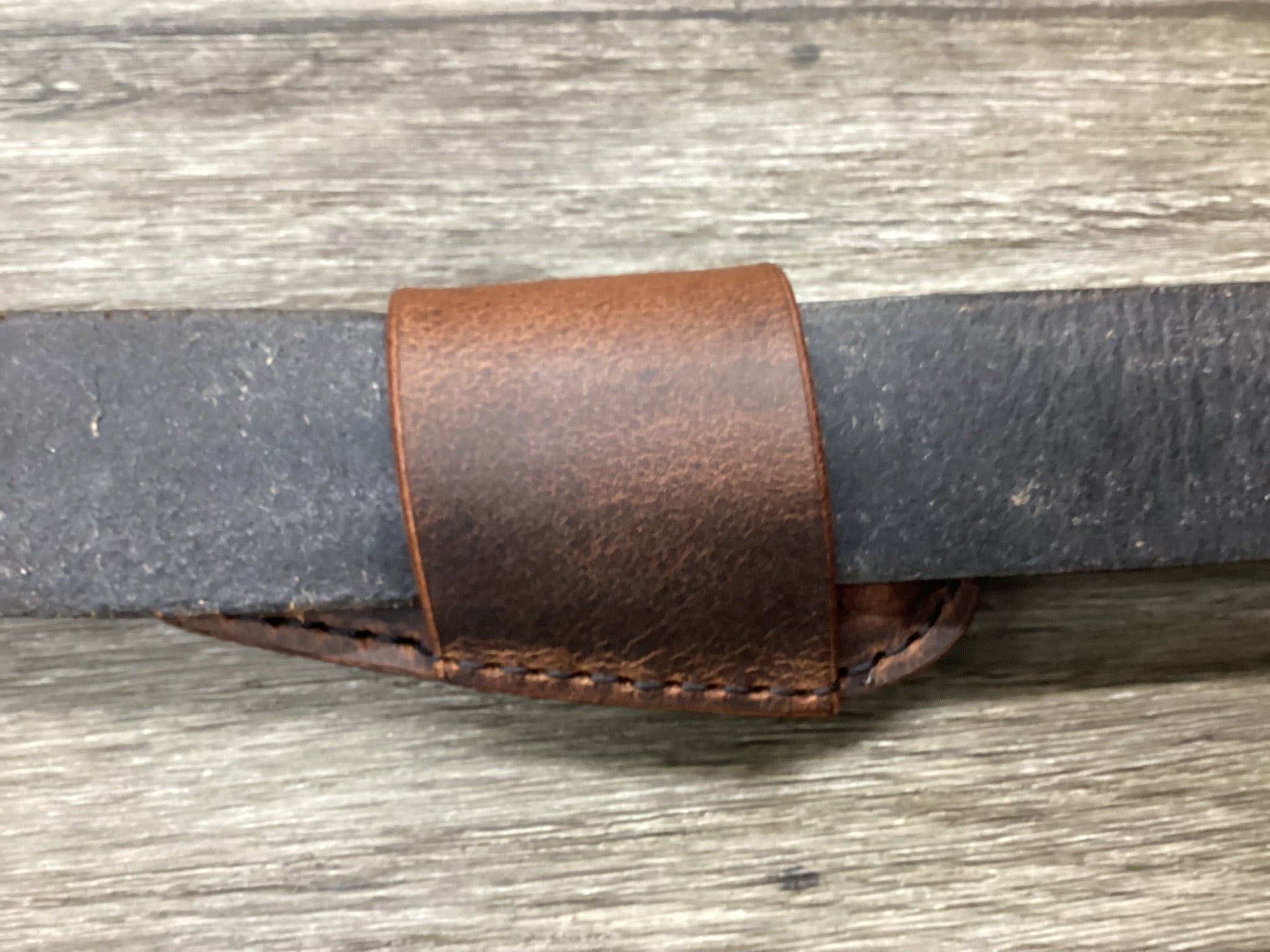 Buffalo Leather Folding Knife Sheath Trapper 4 1/8" Size(Sheath Only)