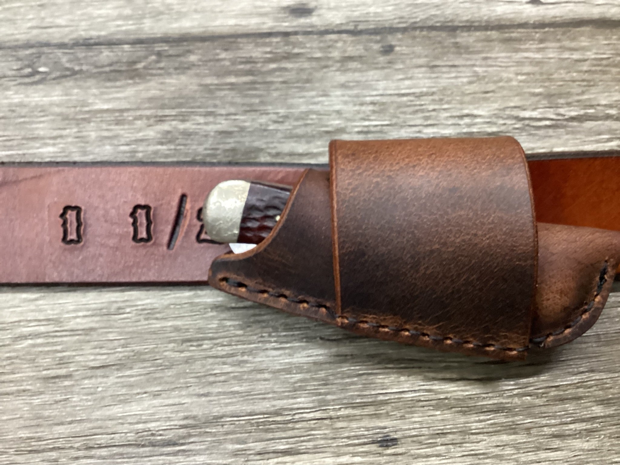 Buffalo Folding Knife Sheath Horizontal