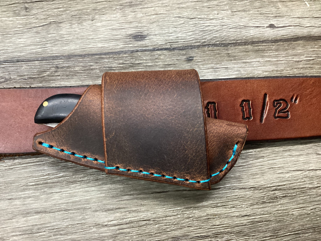 Buffalo Folding Knife Sheath Horizontal