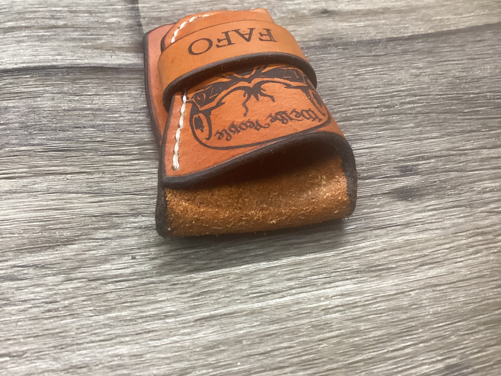 Leather Pocket Knife Sheath Buck 112 Buscadero (Sheath Only) Left Hand