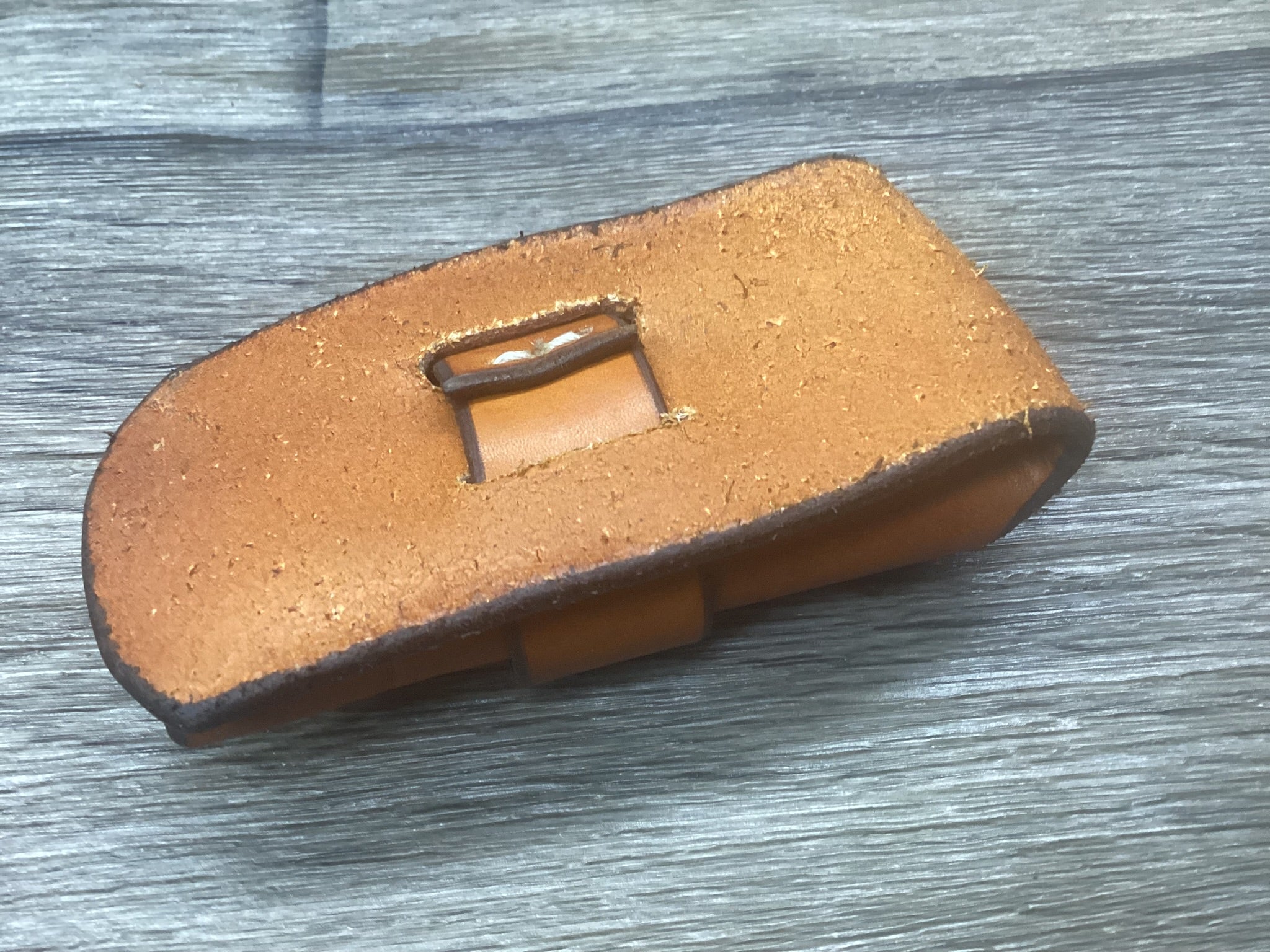 Leather Pocket Knife Sheath Buck 112 Buscadero (Sheath Only) Left Hand
