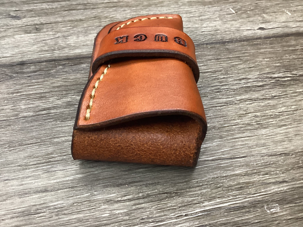Leather Folding Knife Case Sheath Buck 112 Size (Sheath Only) Left Hand