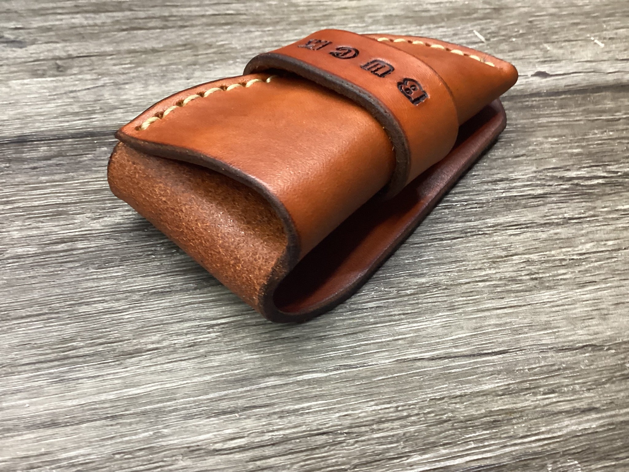Leather Folding Knife Case Sheath Buck 112 Size (Sheath Only) Left Hand
