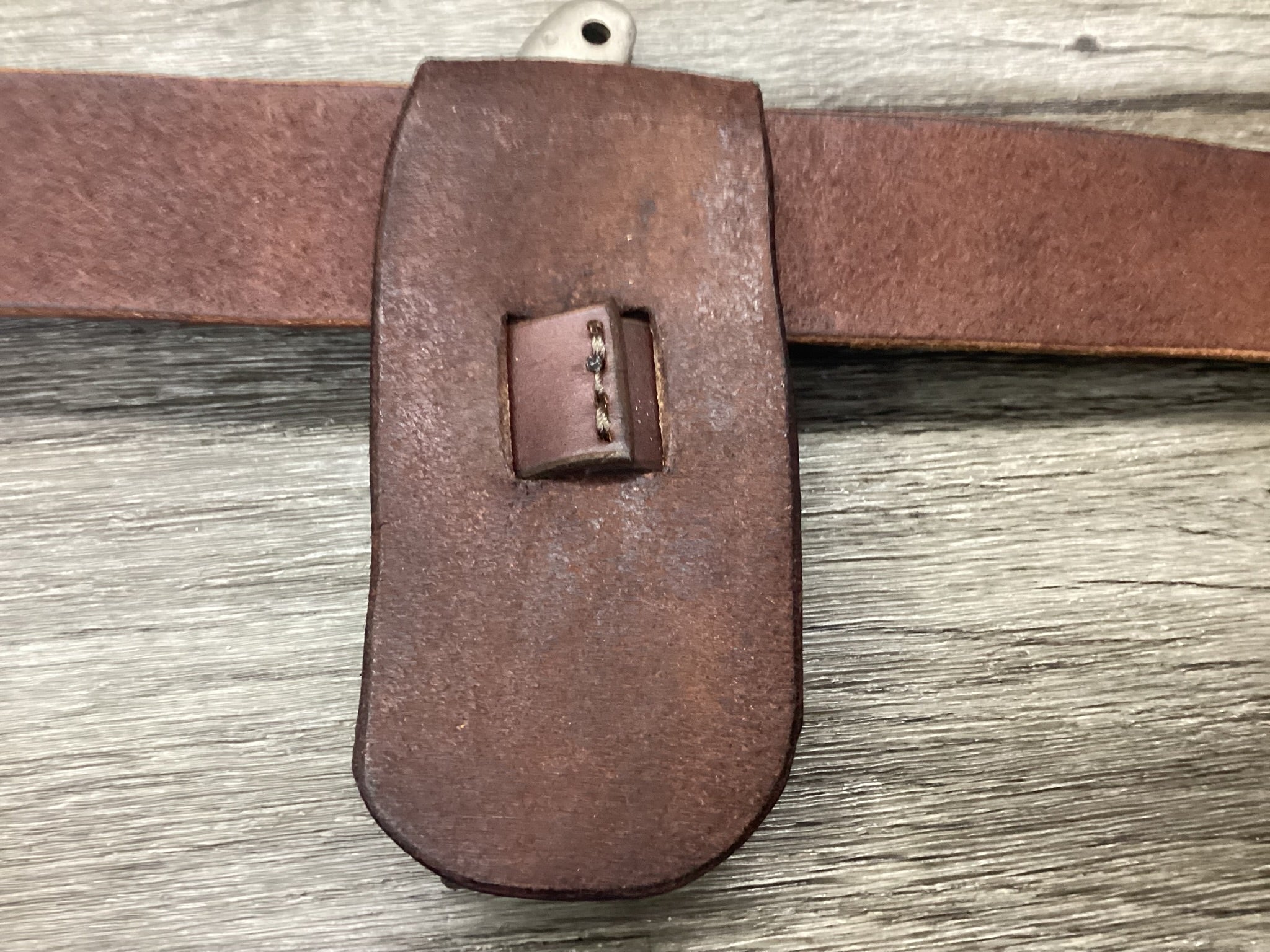 Leather Folding Knife Belt Loop Sheath Folding Hunter 5 1/4" (Sheath Only)