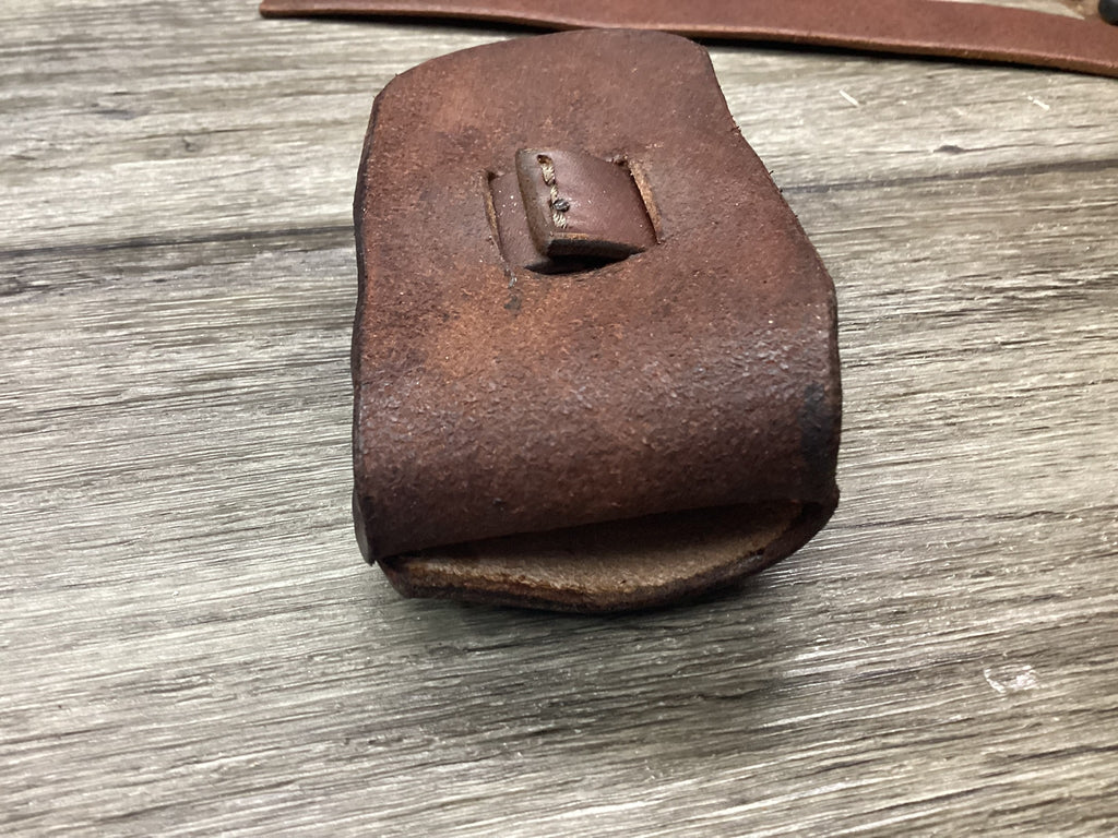 Leather Folding Knife Belt Loop Sheath Folding Hunter 5 1/4" (Sheath Only)