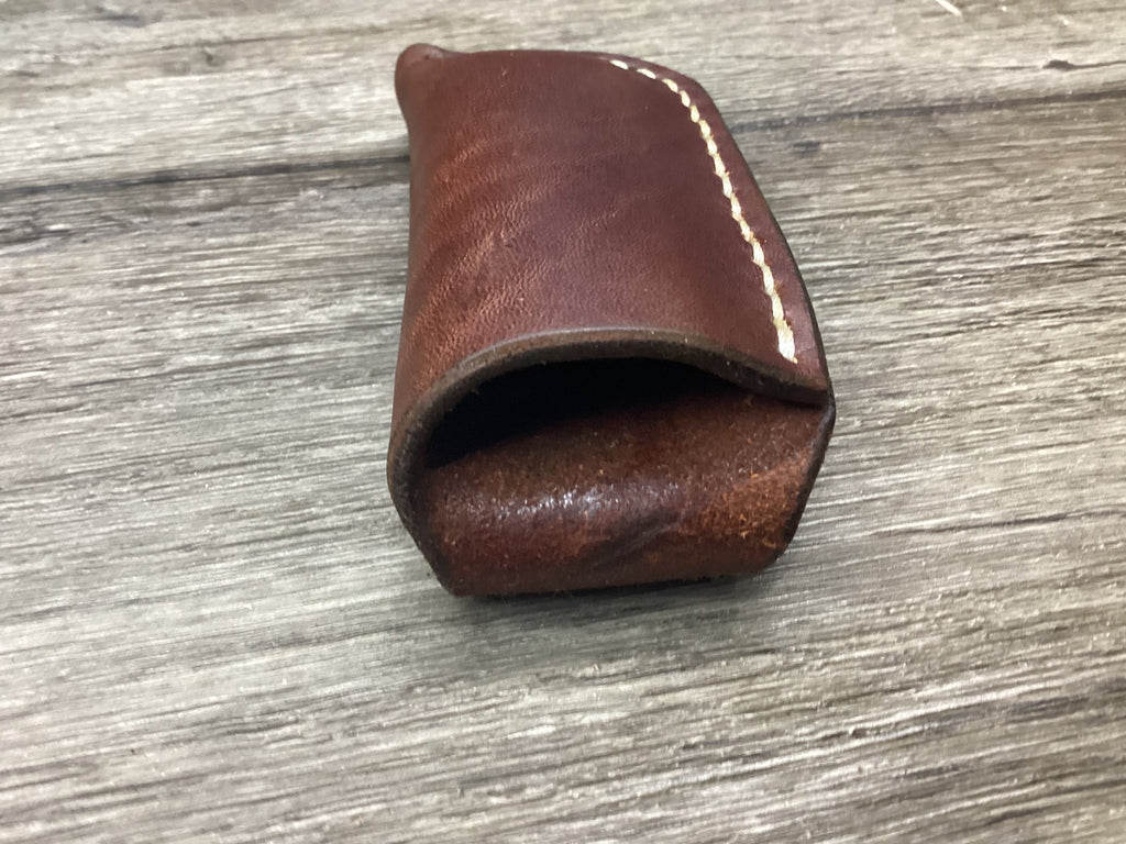 Leather Folding Pocket Knife Sheath Buck 112 Size (Sheath Only)
