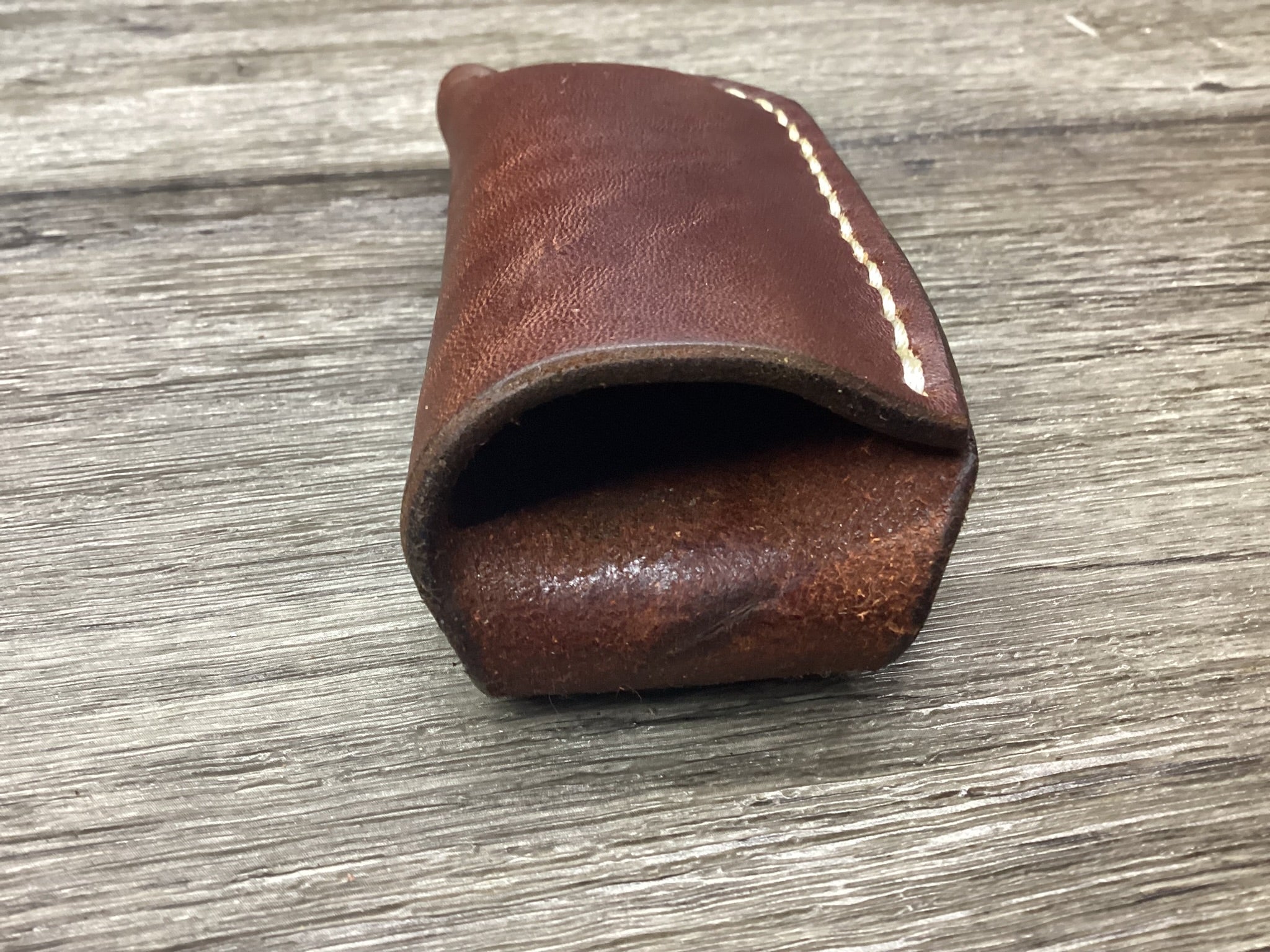 Leather Folding Pocket Knife Sheath Buck 112 Size (Sheath Only)