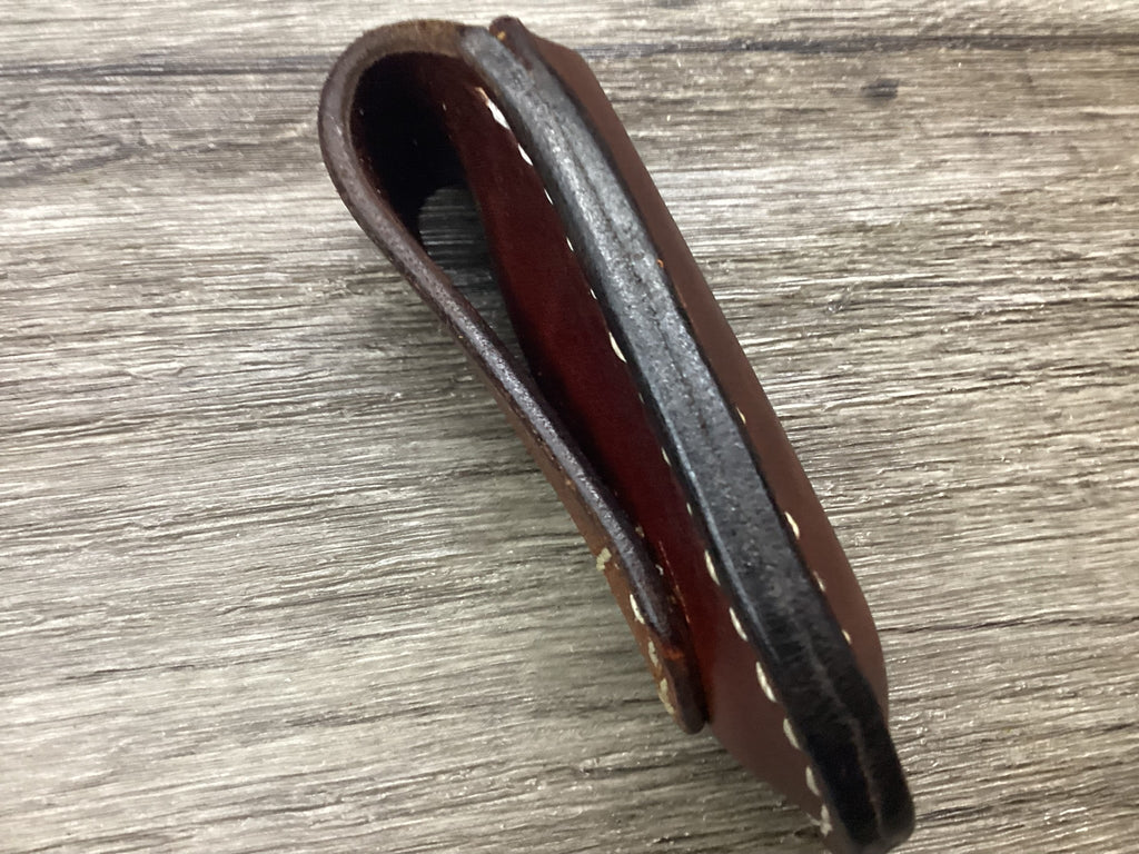 Leather Folding Pocket Knife Sheath Buck 112 Size (Sheath Only)