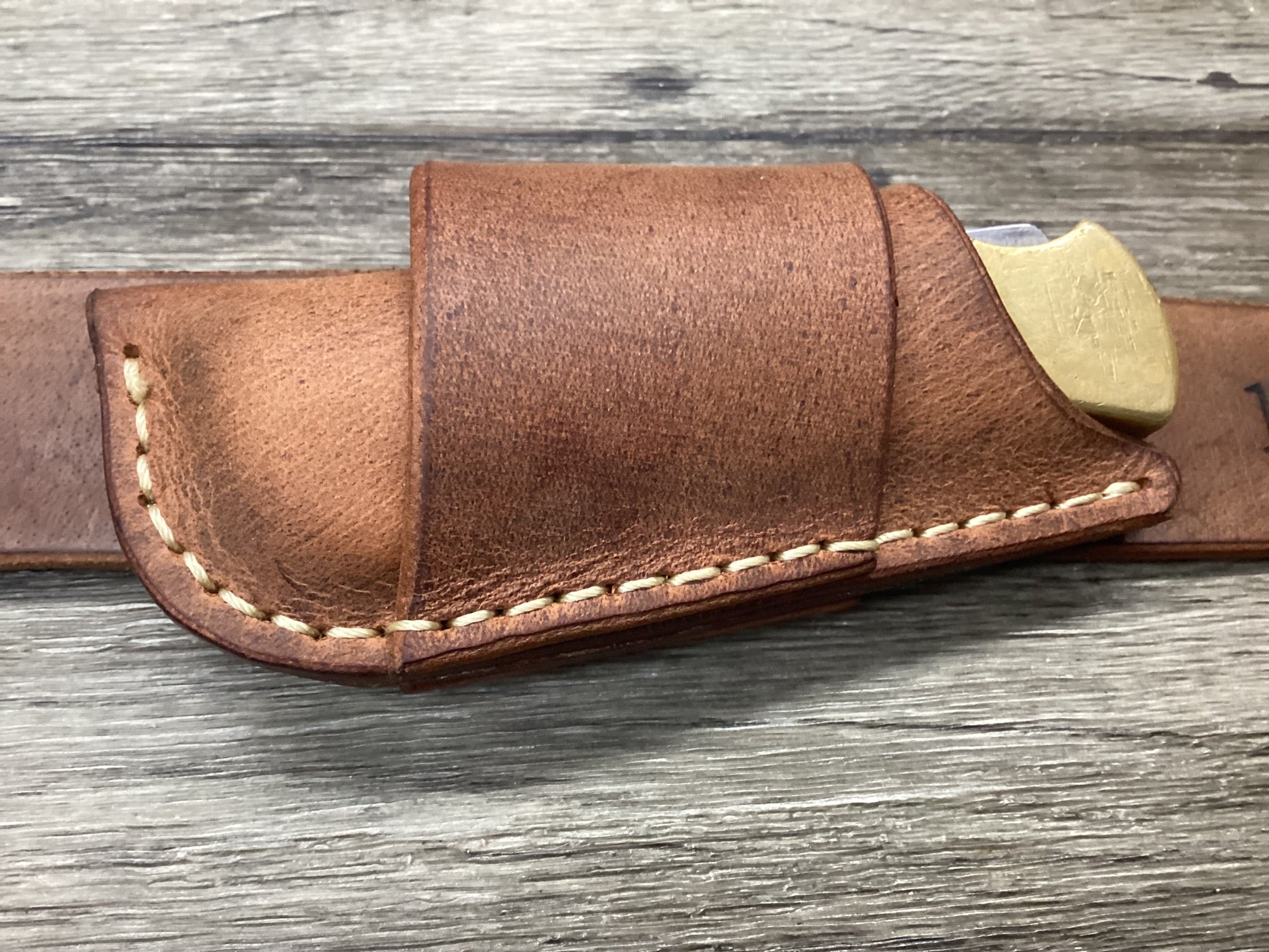Buffalo Leather Folding Knife Sheath Buck 112 (Sheath Only)